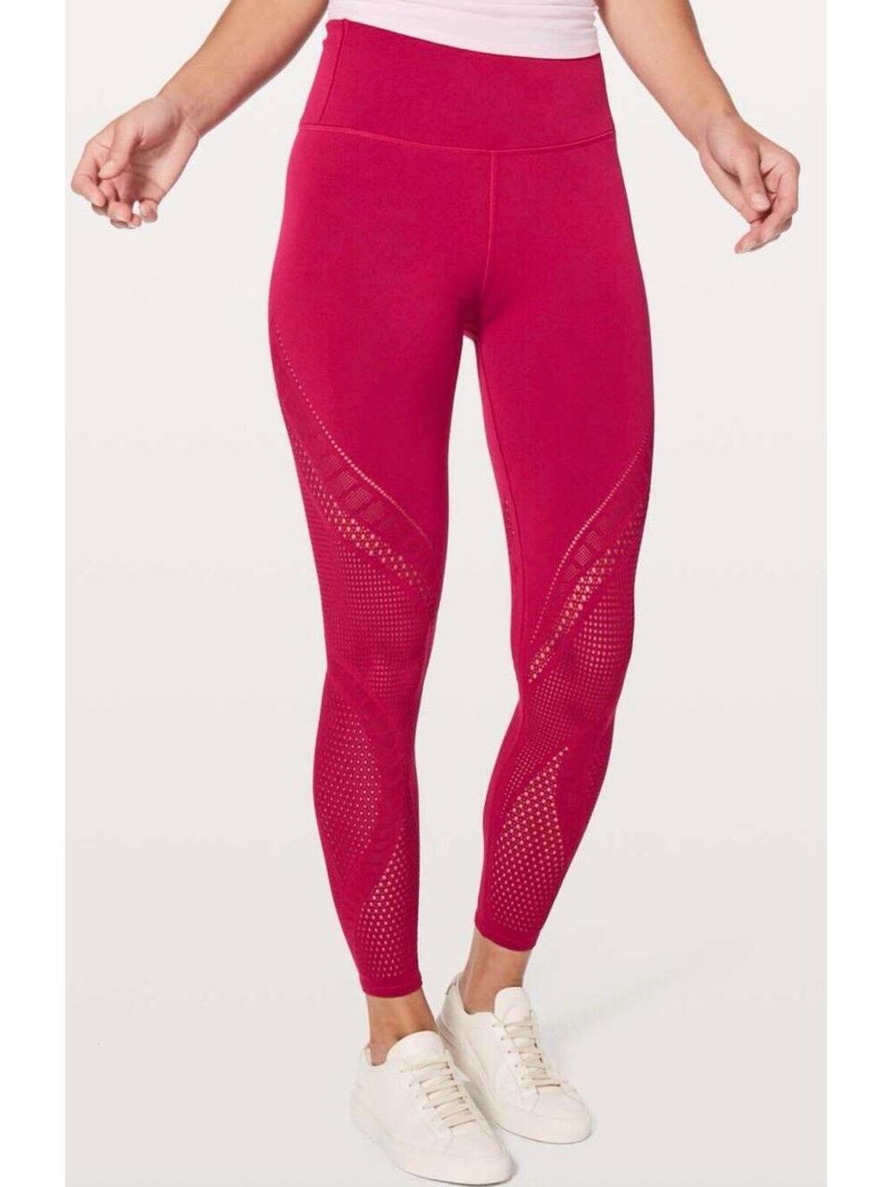 Lululemon Reveal Tight Interconnect *25.5" inseam 
Ruby Red Size 12